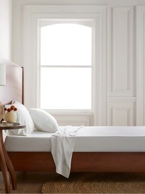 QUINCE Bamboo Flat Sheet King White 7092